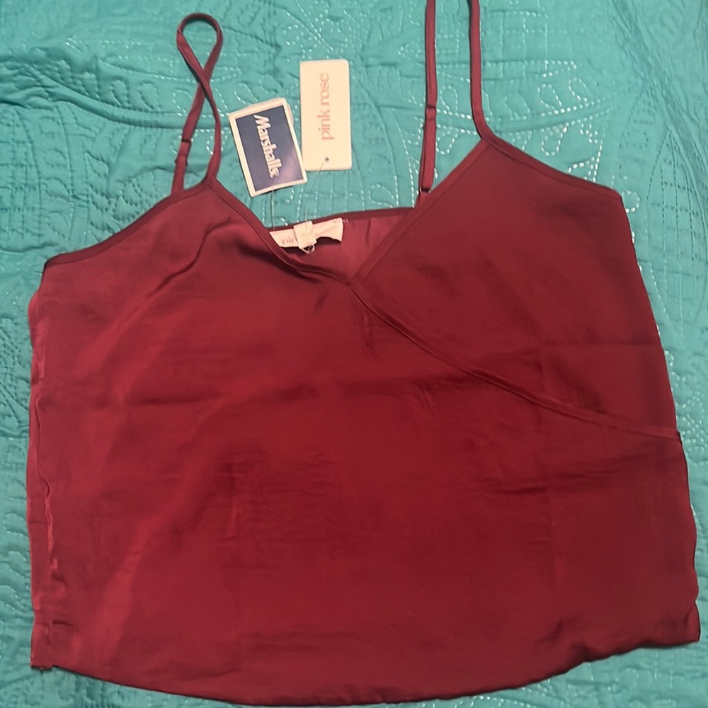 Pink rose size large color Dark Auburn